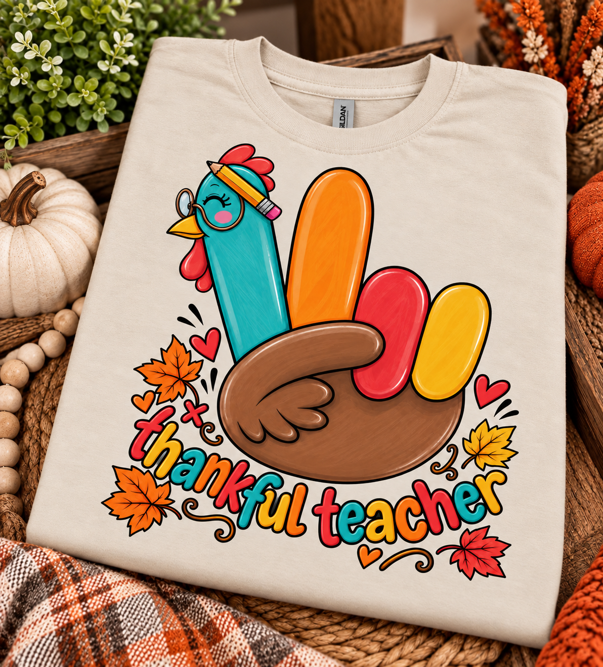 ๐ Thankful Teacher Tee ๐ฆโ๏ธ
