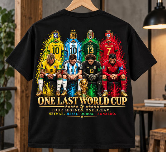 ⚽ One Last World Cup – Four Legends Tee 🏆