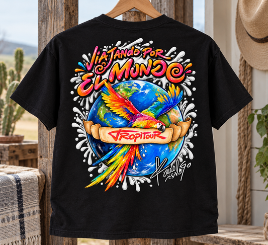 🌎 Viajando Por El Mundo – Graphic Tee 🦜